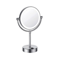 Зеркало с LED-подсветкой двухстороннее, стандартное и с 3-х кратным увеличением WasserKraft K-1005