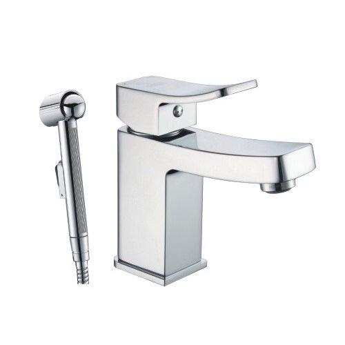 Смеситель для умывальника с гигиенической лейкой WasserKraft Aller 1068 купить в интернет магазине Санрай73