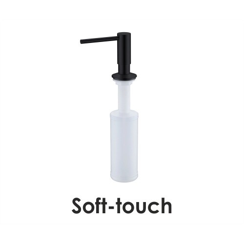 Дозатор для мыла встраиваемый WasserKraft K-1699 черный купить в интернет магазине Санрай73