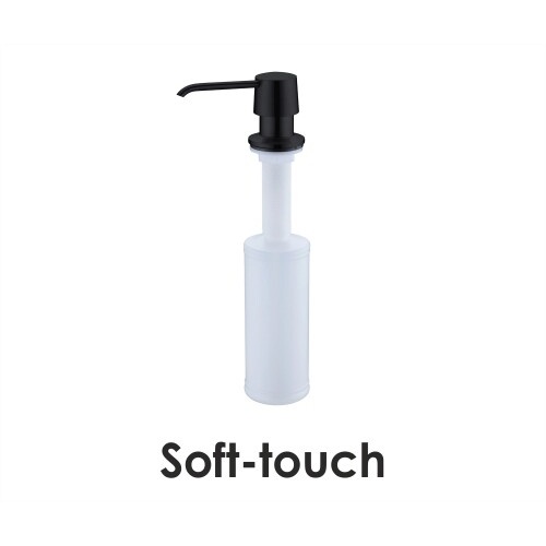 Дозатор для мыла встраиваемый WasserKraft K-1799 черный купить в интернет магазине Санрай73
