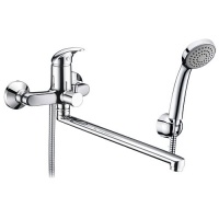 Смеситель для ванны с длинным изливом WasserKraft Isen 2602L