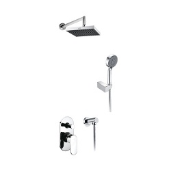 Встраиваемый комплект для душа с верхней душевой насадкой и лейкой WasserKraft A14028