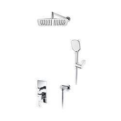 Встраиваемый комплект для душа с верхней душевой насадкой и лейкой WasserKraft A16069