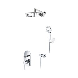 Встраиваемый комплект для душа с верхней душевой насадкой и лейкой WasserKraft A16169