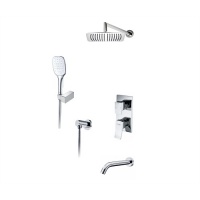 Встраиваемый комплект для ванны с верхней душевой насадкой, лейкой и изливом WasserKraft A171619
