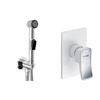 Встраиваемый комплект для биде со шлангом 100 см WasserKraft A010656WHITE