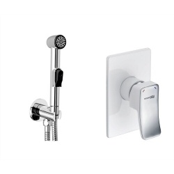 Встраиваемый комплект для биде со шлангом 120 см WasserKraft A010657WHITE