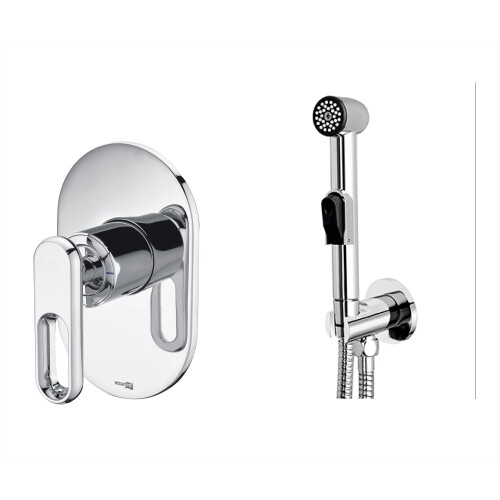 Встраиваемый комплект для биде со шлангом 120 см WasserKraft A111857 купить в интернет магазине Санрай73