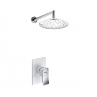 Встраиваемый комплект для душа с верхней душевой насадкой WasserKraft A12667WHITE