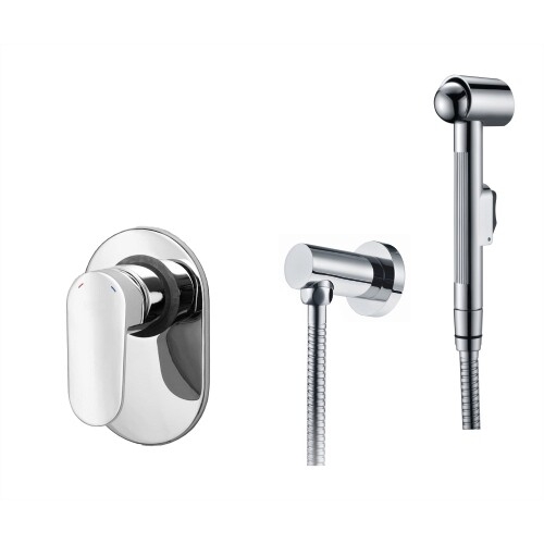 Встраиваемый комплект для биде со шлангом 120 см WasserKraft A15357 купить в интернет магазине Санрай73