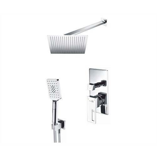 Встраиваемый комплект для душа с верхней душевой насадкой и лейкой WasserKraft A16590 купить в интернет магазине Санрай73